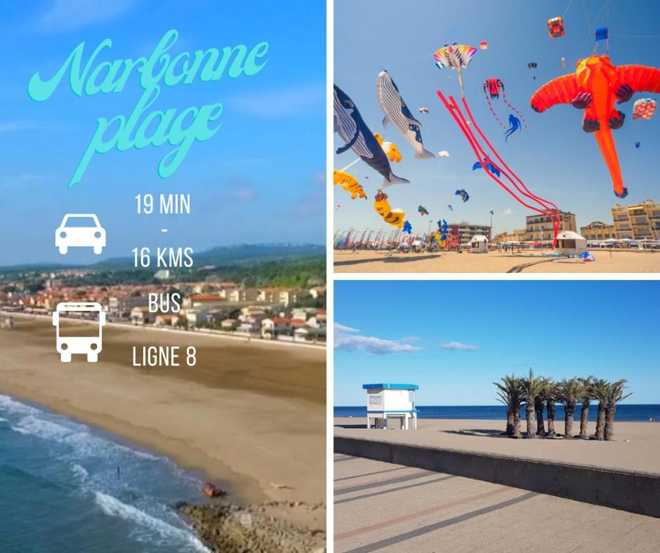 La Cabane Bleue, T1 A Narbonne Eksteriør billede
